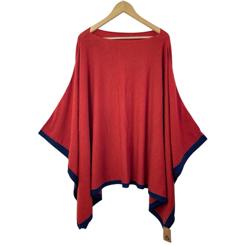 Isabella Oliver Merino Wool Cashmere Blend Poncho Cozy Cape Shawl Wrap NEW